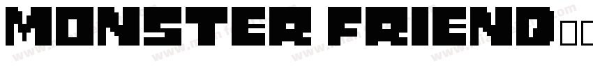 monster friend字体字体转换
